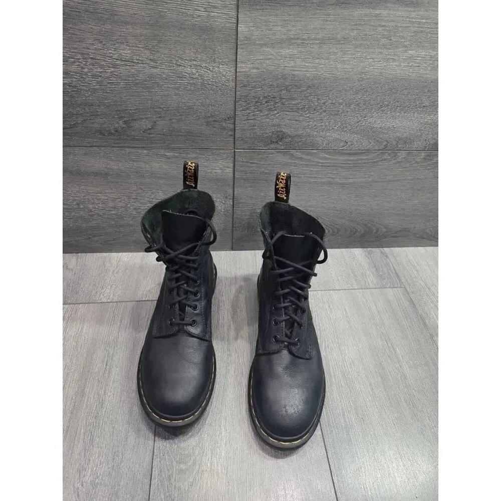 Dr. Martens Doc Martens 1460 Ambassador Blk Leather Lace Up Boots Size 8 S000151